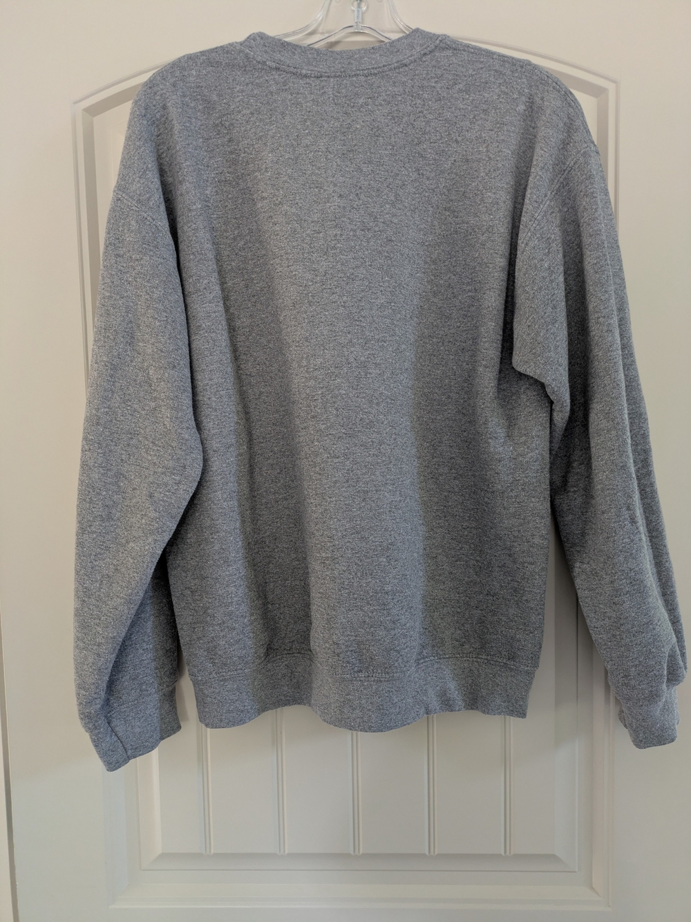 Gildan Collegiate Gray Loyola Crewneck Sweatshirt with Maroon Logo - Picture 2 of 7